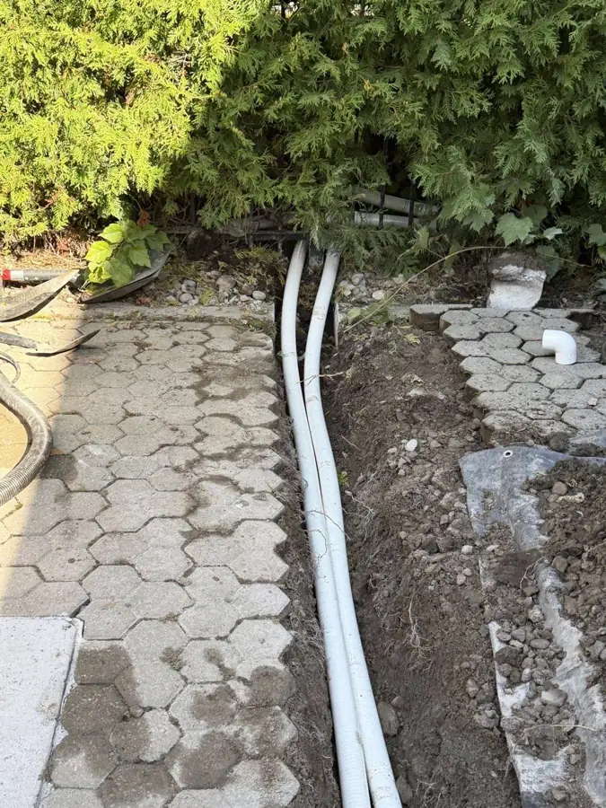 Remplacement de lignes de tuyauterie de piscine par Piscines VP